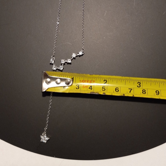 925 Silver Filled Necklace Pendant Cubic Zircon - Picture 4 of 5